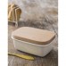Butter Dish - Charcoal Grey or White & Beech Lid